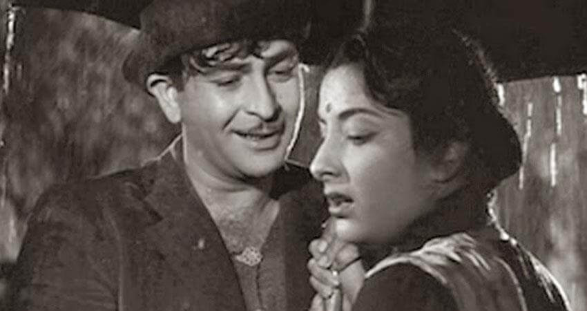 Nargis Dutt and Raj Kapoor