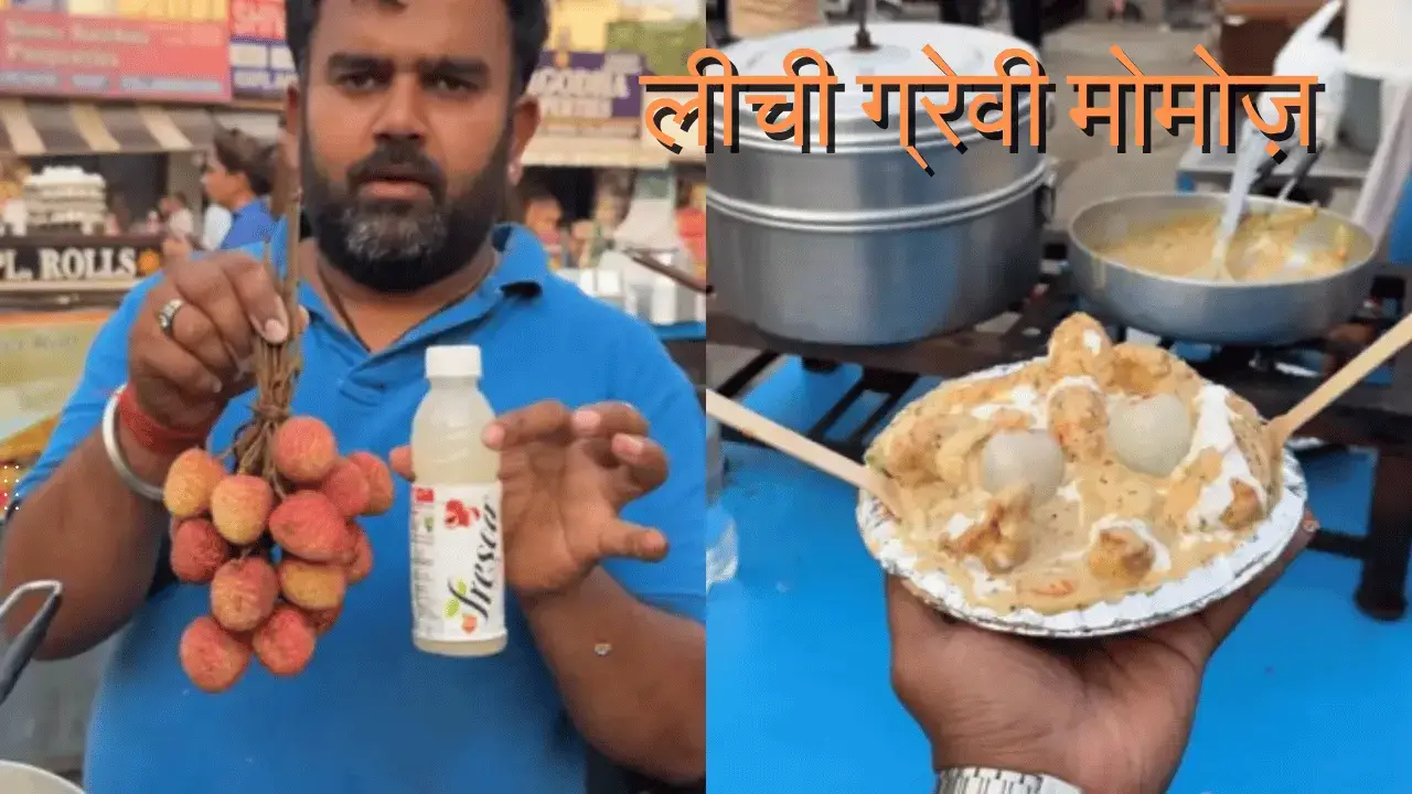 Viral Litchi Gravy Momos